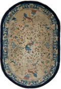 Antique Peking Chinese Handwoven Rug