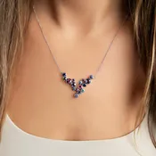 14kwg Custom-made Colored Gemstone Bubbles Necklace