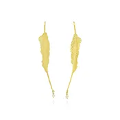 18K "Broken Leaf" Earrings