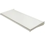 12″D x 48″W White Gondola Shelf