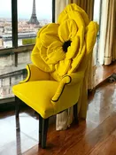 Giant Yellow Flower Chair — The Artful Chair | Custom Chair Upholstery and Classes