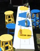 100″ Rail Hugger Table – Counter