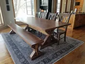 Craftsman Walnut Table | Minnesota Farmhouse Custom Dining Tables and Furniture
