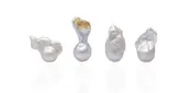 Flameball Chinese Freshwater pearl, set of 3