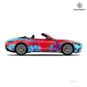 1 - Art Car Canvas Print Dancing Queen by Jumper Maybach® (Print on Canvas)