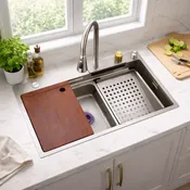 Fabac Stainless Steel Single Workstation Kitchen Sink