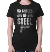 50 Shades of Steel Ladies T-Shirt