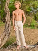 Boy's Linen Amalfi Pant