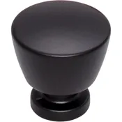 Allendale Knob 1 1/4 Inch Flat Black