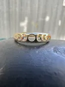14K Yellow Gold Diamond Accent Moon Phase Cut Out Ring — Blueground