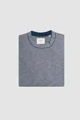 BILLY REID LONG SLEEVE KNIT TUCK STRIPE CREW IN DARK DENIM
