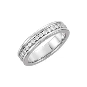 3/4 CTW Natural Diamond Comfort-Fit Band Size 11