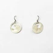 Carved Wave Earrings