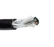 10 AWG 2 Conductor 10/2 Overall Shielded VNTC Control Tray Cable UL Type TC 600V E2 – Black – Cut to Length