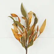 17in Fall Mix Herb Leaves with Heathers