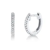 0.07ct Small Diamond Hoops