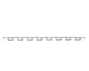 0.2 mL 8-Strip Flat Caps, No Tubes, Optically-Clear for qPCR, 1250/CS, Globe Scientific, PCR-02FC