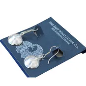 Smooth Clam Shell Drop Earrings
