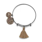 Black and Chocolate Bangle Bracelet