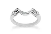 .09ctw Curved Diamond Wedding Band