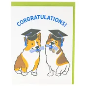 Accomplished Corgis Graduation Card