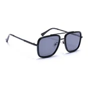 Alpha | Black Wayfarer Sunglasses | Black Lens - MG6734
