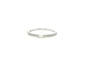 Baguette Center Diamond Wedding Band