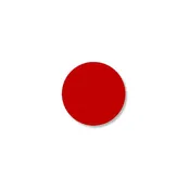 1" RED 5s Floor Marking DOT - Pack of 200