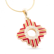 Coral Halo Zia Pendant