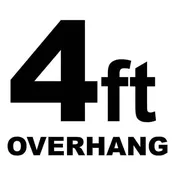 4 ft – Overhang Distance from Baseline