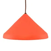 12″ Cone Pendant-Architectural-Asian Red-Indoor-White Cord