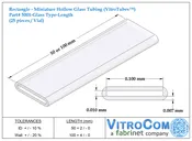 5001 – Rectangle Glass Tubing (VitroTubes™)