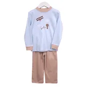 Air Show Fun Applique Blue Boys Pant Set