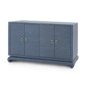 Meredith 4-Door Cabinet, Navy Blue