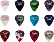 351 Dotted Celluloid Picks, 12-Pack, Medium
