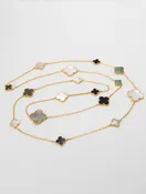 16-Motif Magic Alhambra Long Necklace