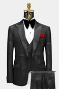 Black Abstract Designer Suit – 3 Piece