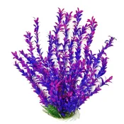 AQUATOP 16" Purple Hygro-like Plastic Plant w/ Weighted Base for Aquariums, PD-BH19