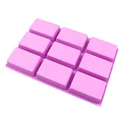 9 Cavity Rectangle Shape Silicone Mold