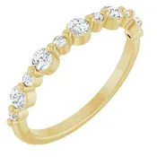 14K Gold 0.38 CTW Lab-Grown Diamond Wedding Band