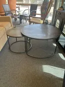 Crate & Barrel 2-Piece Modern Nesting Coffee Table Set