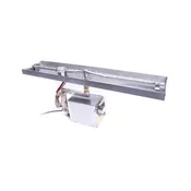 121 X 8 Torpedo Linear Interlink Electronic Ignition Fire Pit Insert (Bluetooth) NG - 24VAC | Select Stone