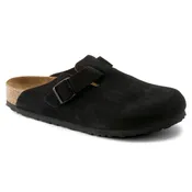Boston Soft Footbed Clog Black Suede