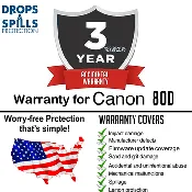 3 Yr Extended Warranty + Cleaning & Accidental Damage for Canon 80D
