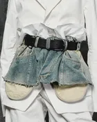 Apron w/ Shirt Jean Belt, Blue