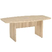 6' Boat Shape Conference Table American Elm