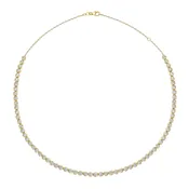 Bezel Set Lab Diamond Tennis Necklace