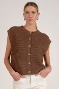 Ayla Sweater Vest Camel