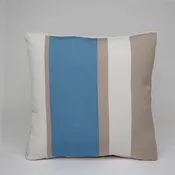 Sunbrella Multi Stripe Pillow in Air Blue/Flax