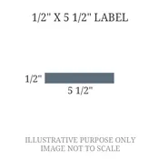 1/2" x 5 1/2" Engraved Label